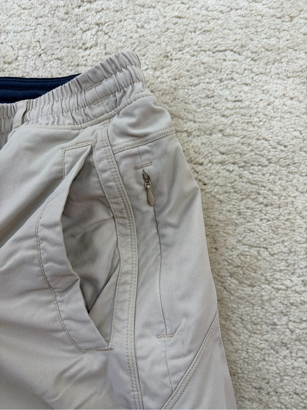 Birddogs Men's Size Small Khaki Tan Athletic Activewear Cargo Shorts
